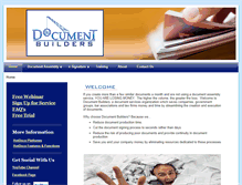 Tablet Screenshot of document-builders.com